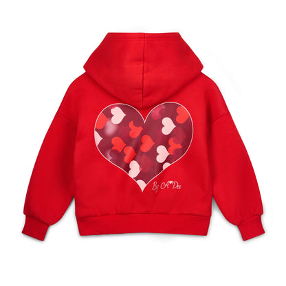Bonini - Red oversized hoodie