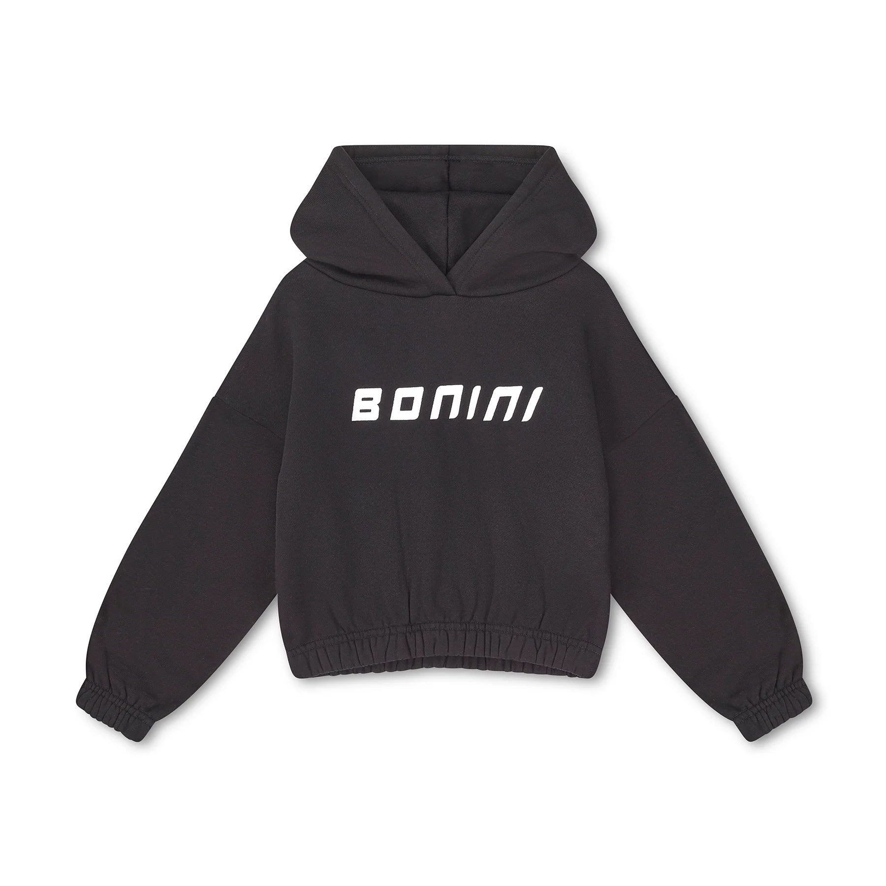 BONINI, Sweat top, Bonini - Cropped Hoodie, Black