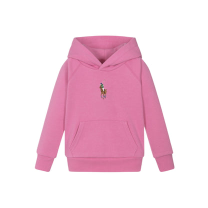 Ralph Lauren - Pink hoodie with embroidered signature polo pony