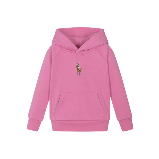 Ralph Lauren - Pink hoodie with embroidered signature polo pony