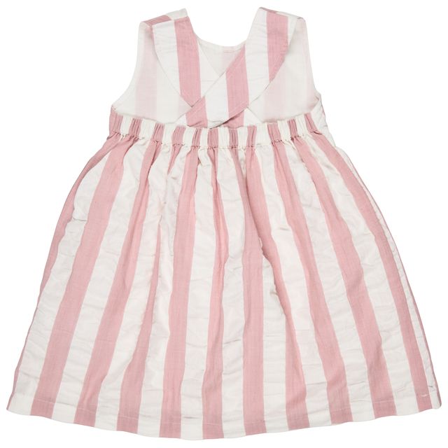 Pigeon Organics - Seersucker Wide Stripe Dress, Pink