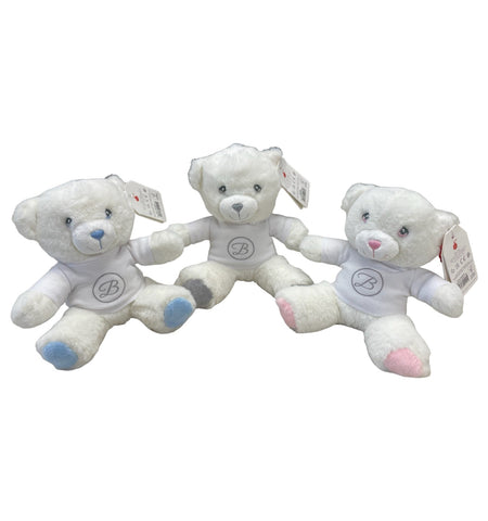 Keel eco - White bear with blue,pink or grey detail