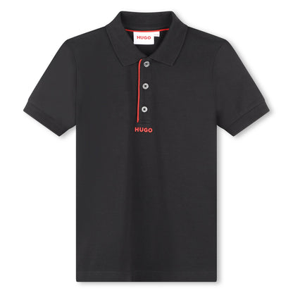 Hugo, T-shirts, Hugo - Polo Top, Black