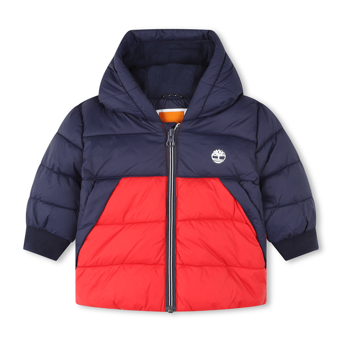 Timberland, Coats & Jackets, Timberland - Padded red and navy coat, 2-4yrs