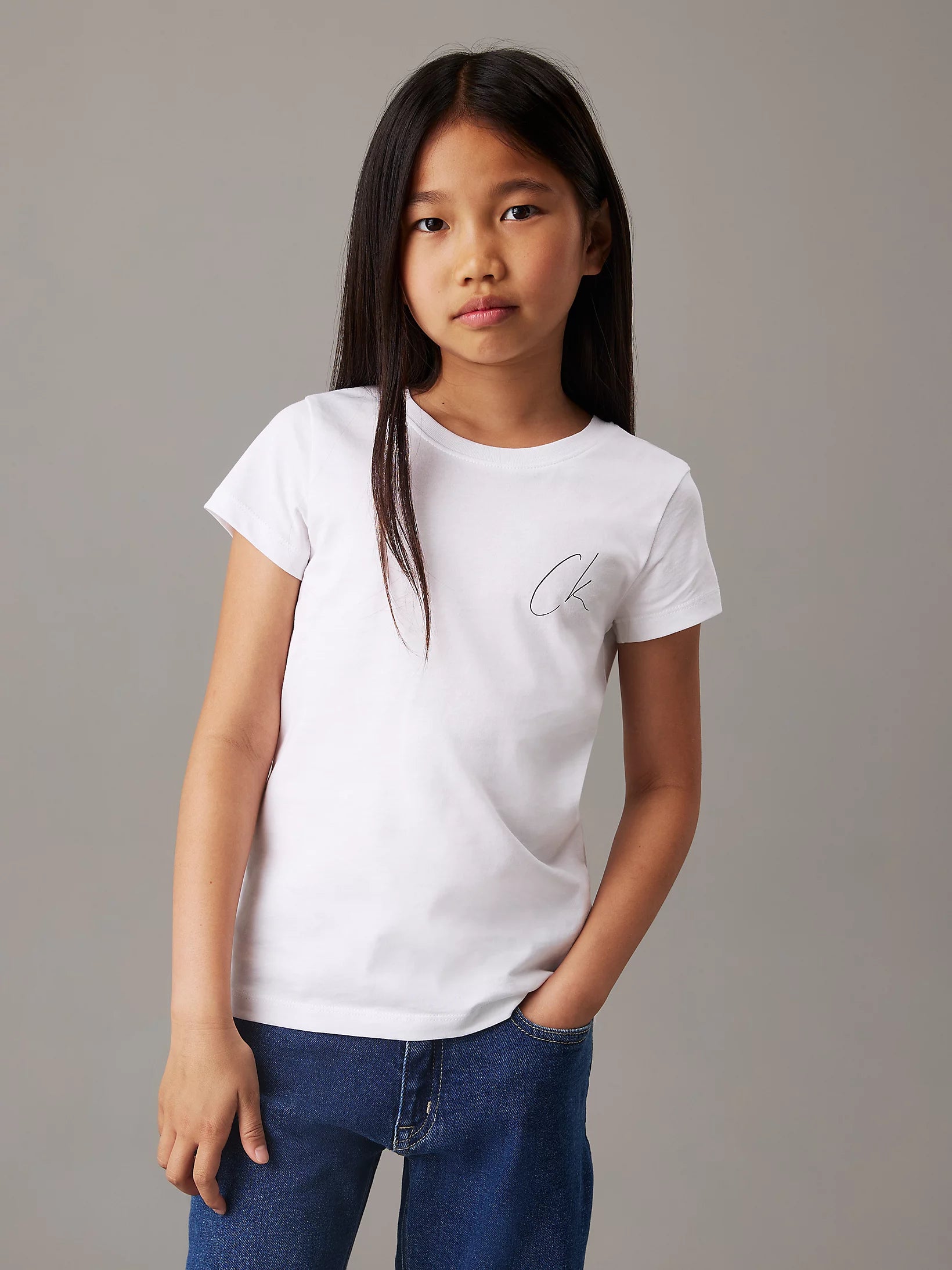 Calvin Klein, T-shirts, Calvin Klein - White short sleeved T-shirt