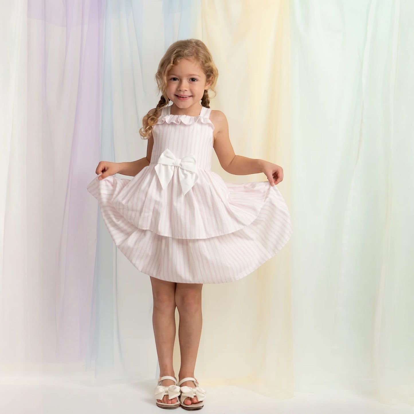 Caramelo Kids - Pink Stripe Dress