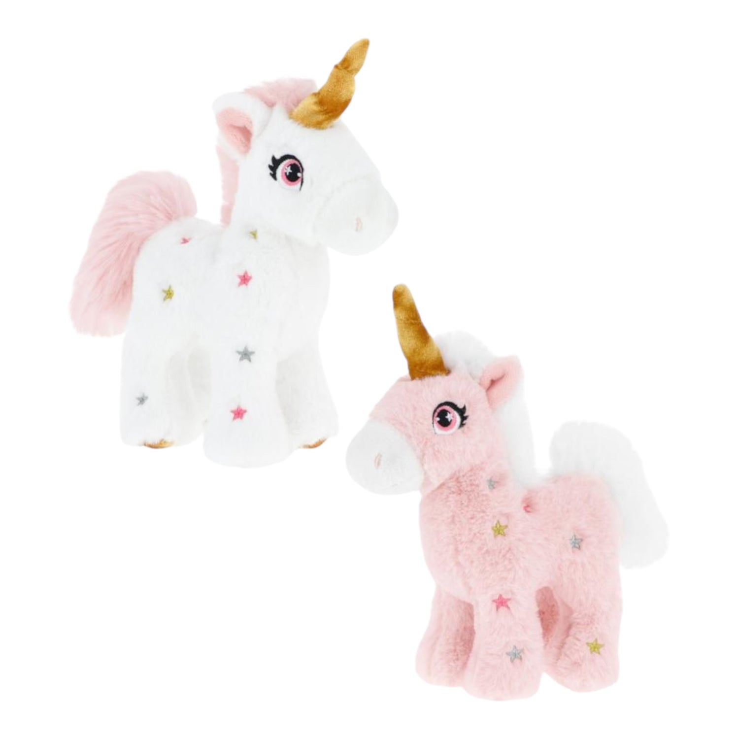Keel, soft toy, Keel eco - Star unicorn, pink and white, small