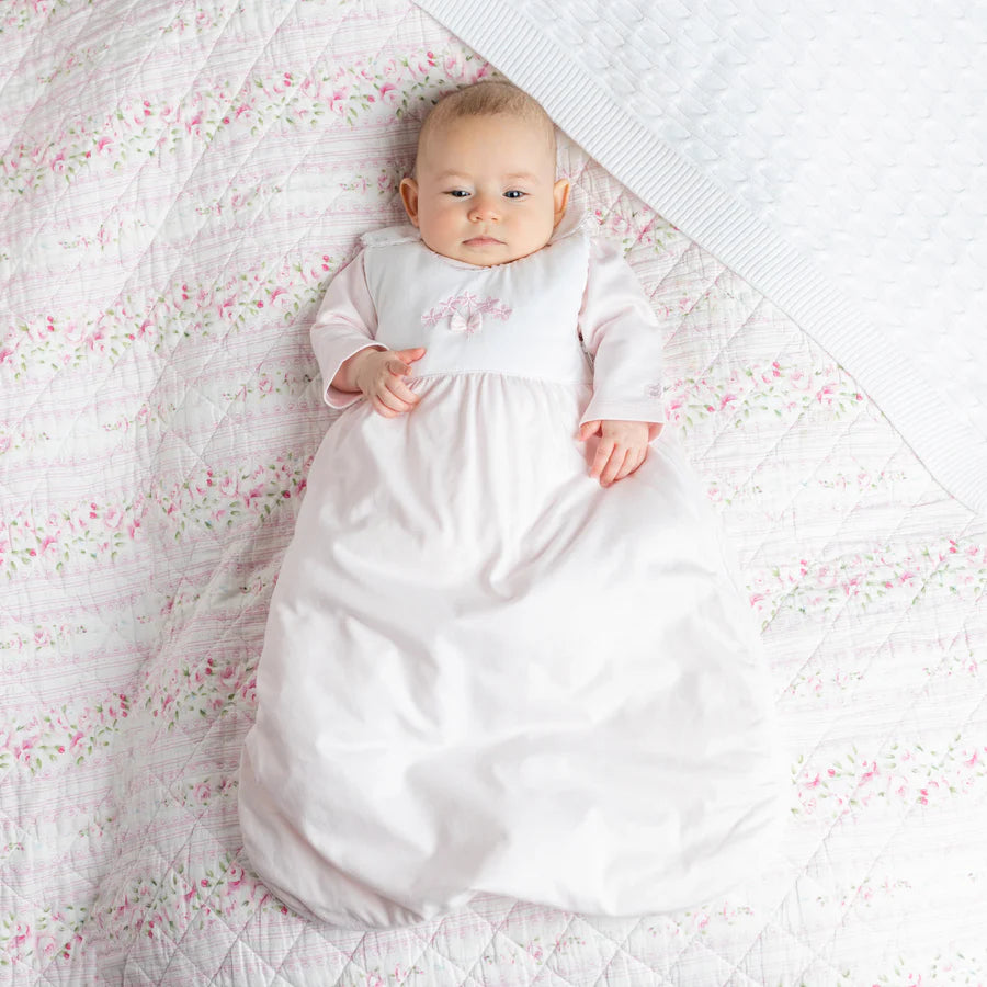 Emile et Rose, pyjamas, Emile et Rose - White and pink sleep bags