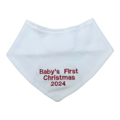 Betty Mckenzie - Personalised / Baby's first Christmas bib