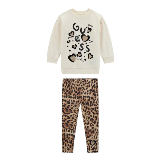 Guess, 2 piece legging set, Guess - 2 piece legging set, animal print