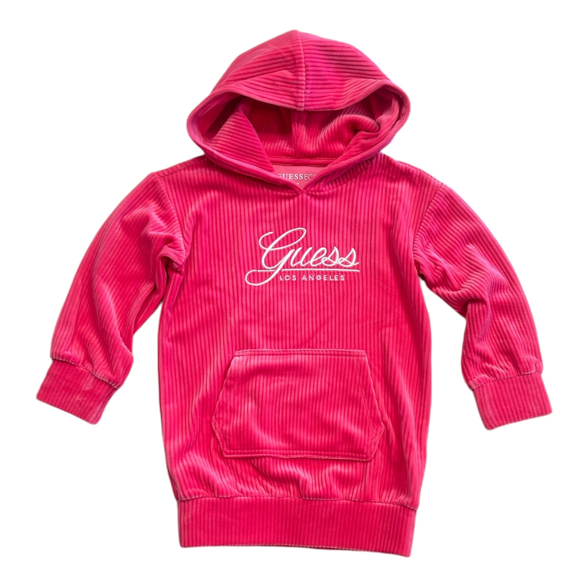 Guess, Dresses, Guess -Cerise  Pink, velour, hoodie dress