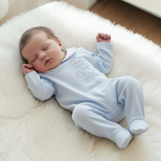 blues baby - Light blue romper