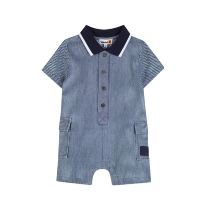 Timberland -  Navy denim stripe romper