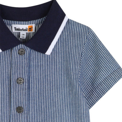 Timberland -  Navy denim stripe romper