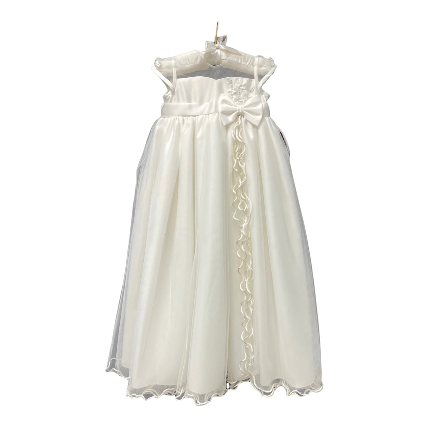 Sarah Louise - Christening gown and Bonnet Ivory 001070