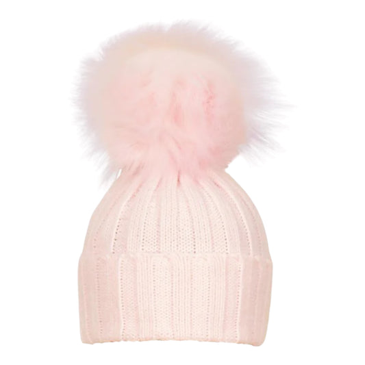 Satila, Hats, Satila - Light pink, large single pom pom, Myrten