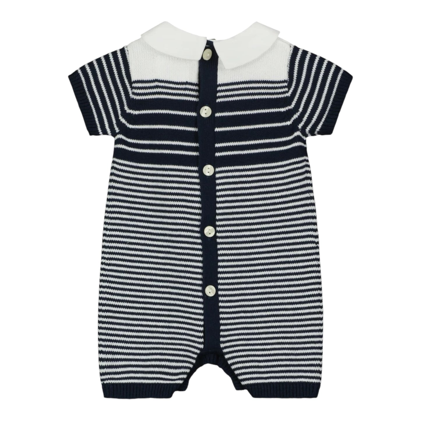 Emile et Rose, rompers, Emile et Rose - Baby Boys knit stripe all in one, Fabian