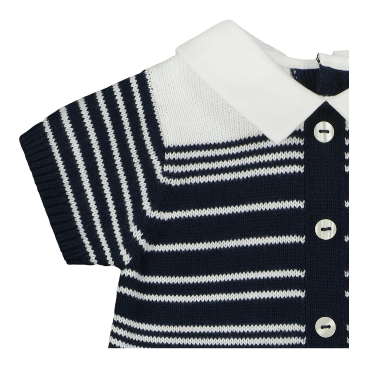 Emile et Rose, rompers, Emile et Rose - Baby Boys knit stripe all in one, Fabian