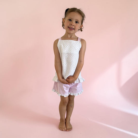 Rapife - Top and shorts set, ditsy