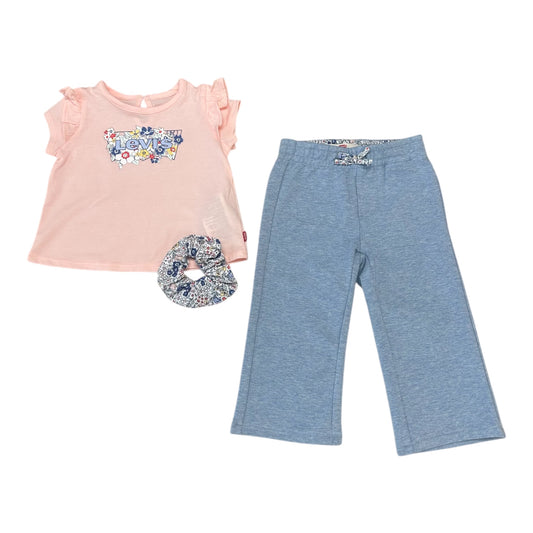 Levi's, 2 piece trouser outfits, Levi's - 3 piece trouser outfits, t-shirt,  trousers and scrunchie, toddler