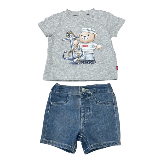 Levi's, 2 piece shorts outfits, Levi's - 2 piece shorts set, baby/toddler