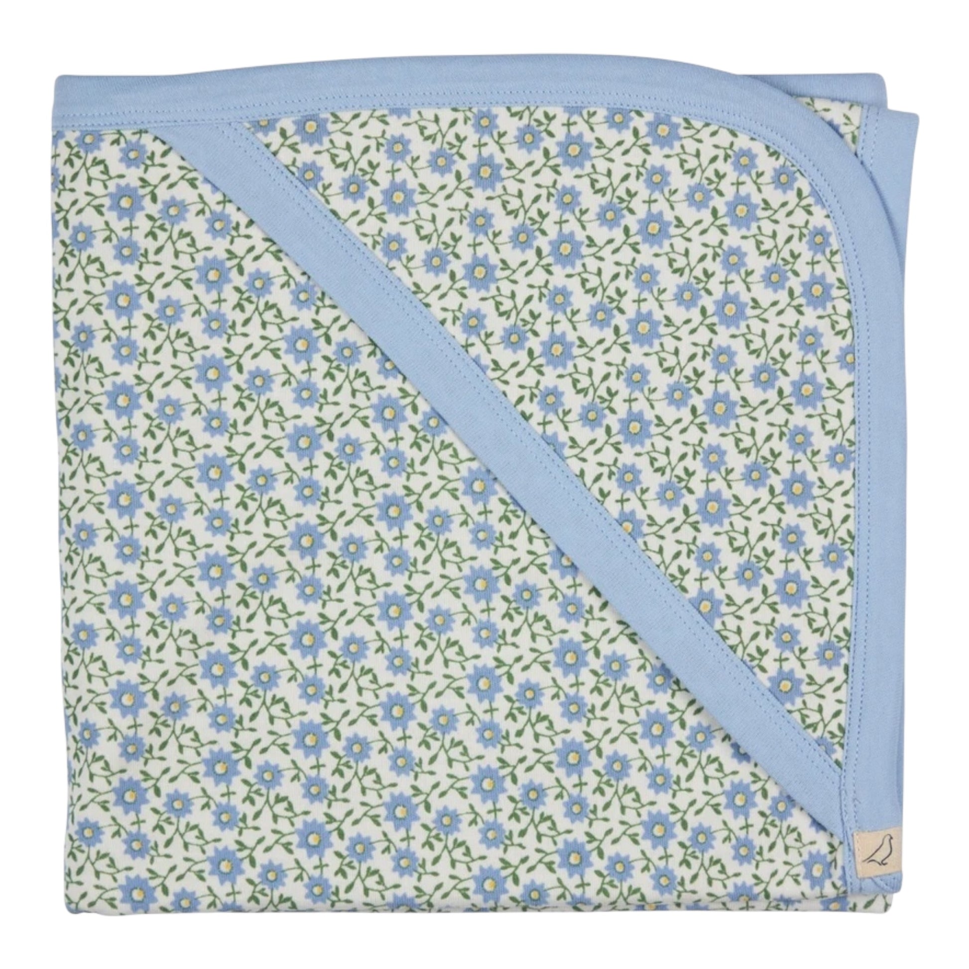 Pigeon Organics, Blankets, Pigeon Organics - Blanket, Ditsy blue