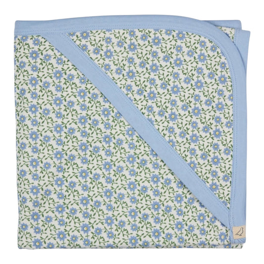 Pigeon Organics, Blankets, Pigeon Organics - Blanket, Ditsy blue