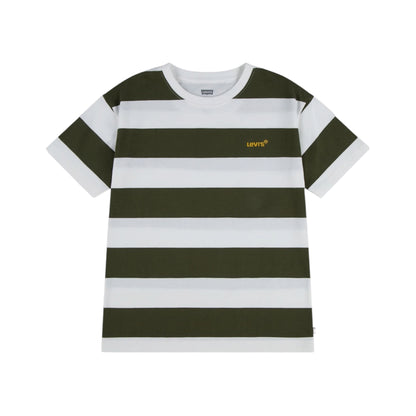 Levi's - Olive and white stripe T-shirt