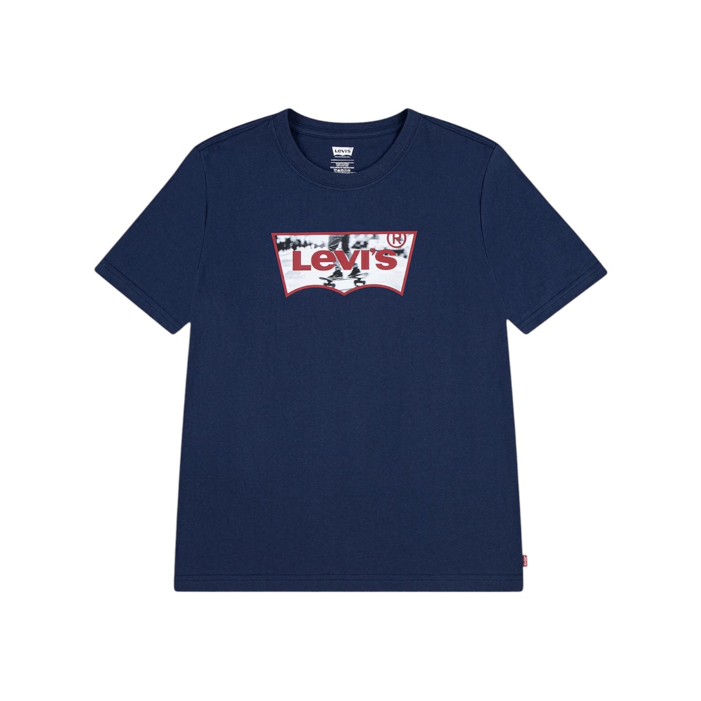 Levi's - Navy T-shirt with signature bat logo print