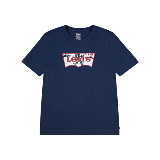 Levi's - Navy T-shirt with signature bat logo print
