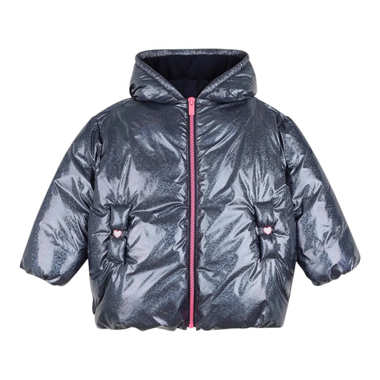 Billieblush - Navy padded hooded coat