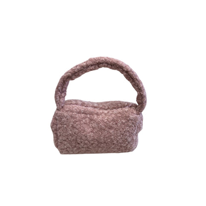 Deolinda - Dusky pink boucle grab bag
