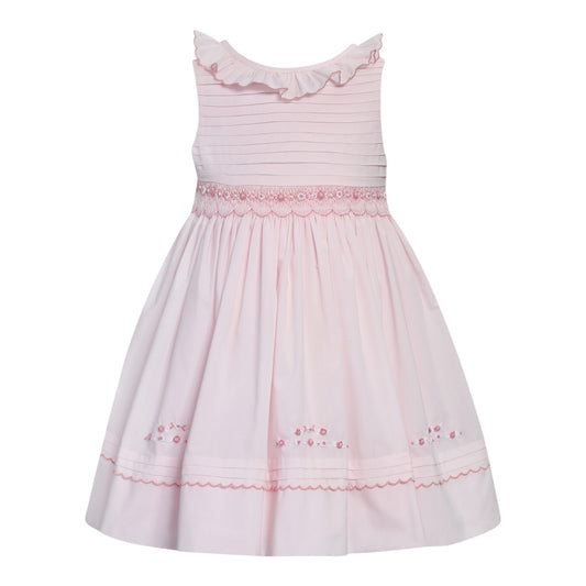 Sarah Louise - Traditional hand smocked Dress, Pink