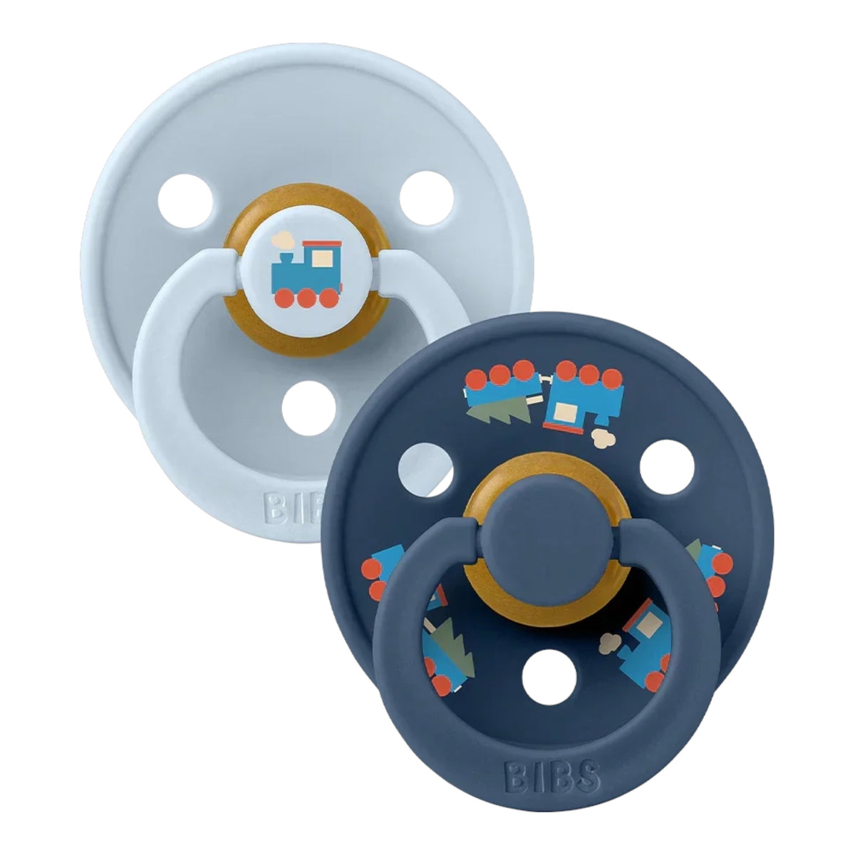 Bibs - Baby blue / steel blue mix 2pk dummies
