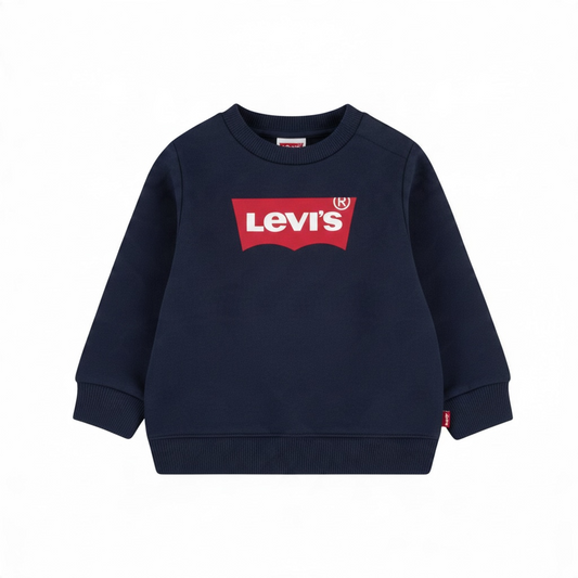 Levi's - Navy sweat top, (6m - 36m)