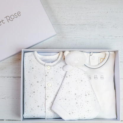Emile et Rose - Gift box, Tully, Grey stars