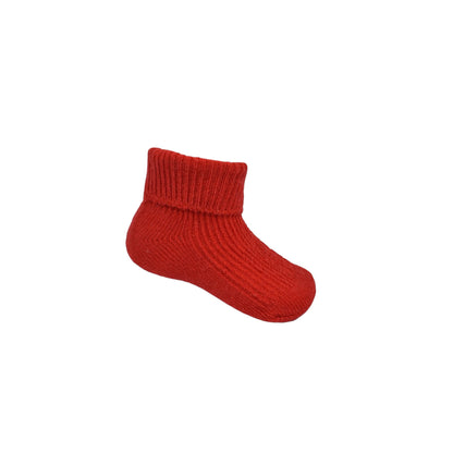 Soft Touch - baby ankle socks, red