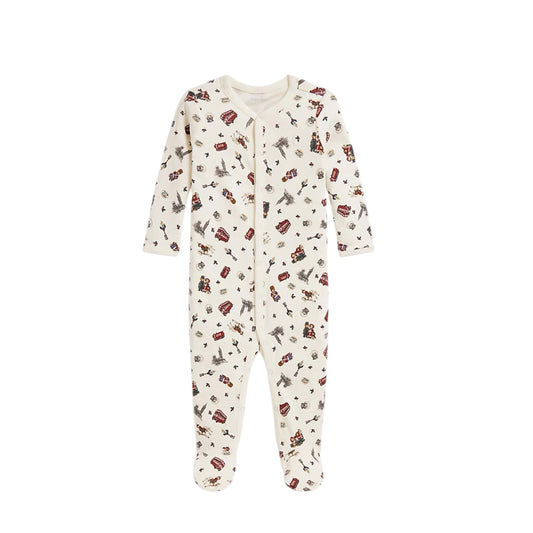Ralph Lauren - Cream, London Christmas print romper