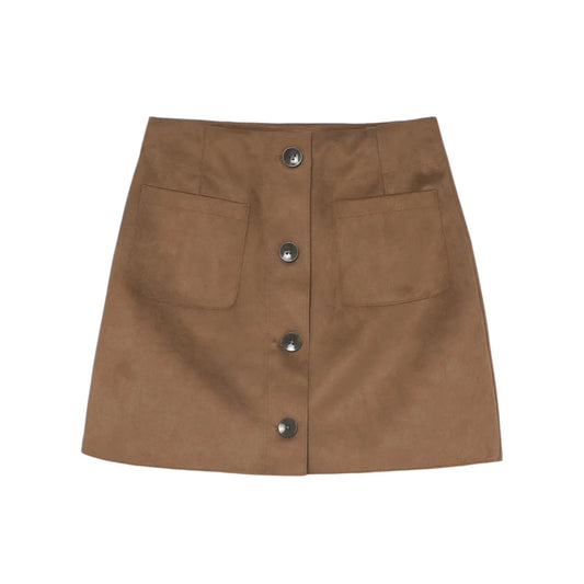 Mayoral - Brown Suede Skirt