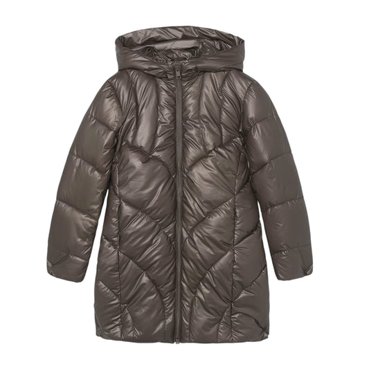 Mayoral - Chocolate padded coat with hood