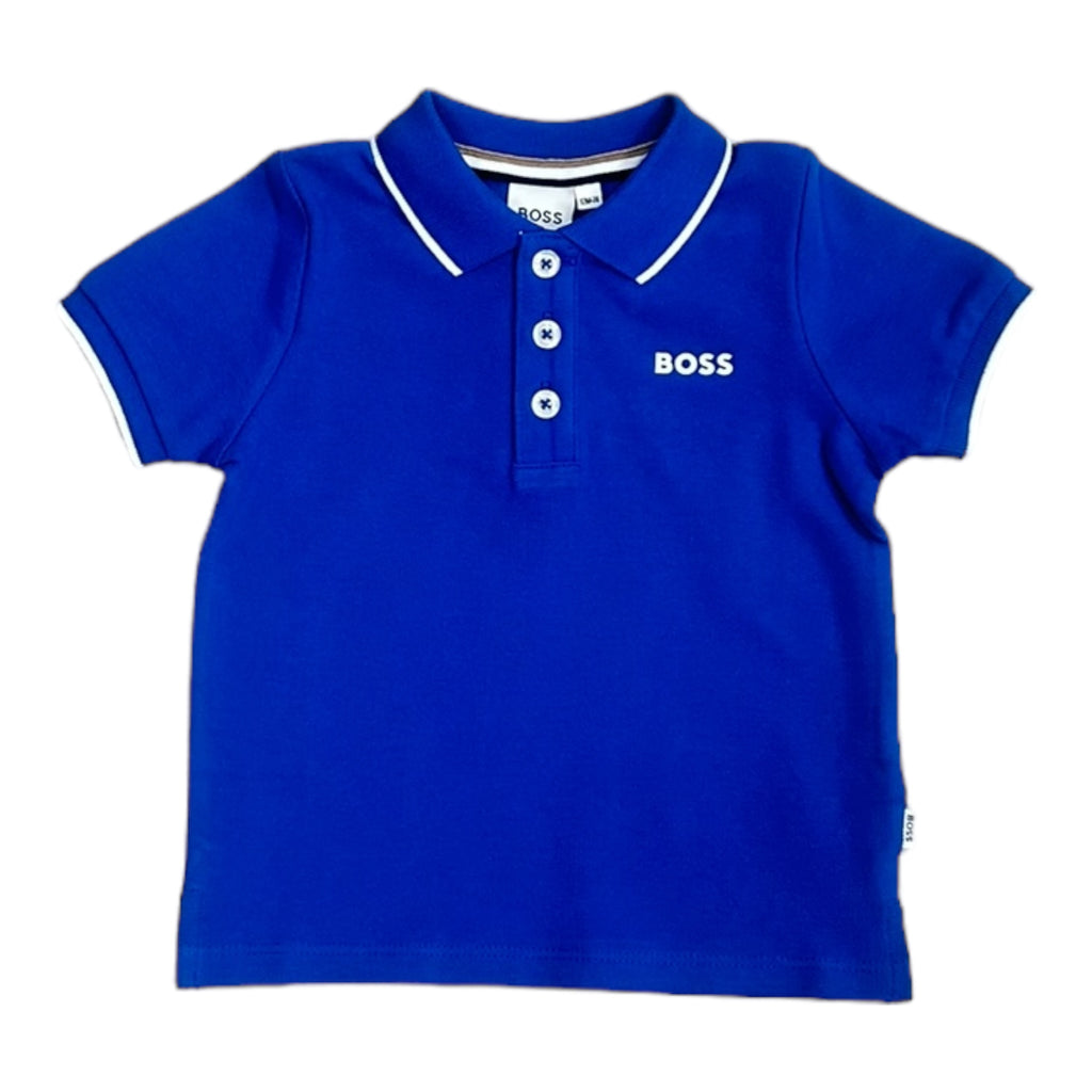 Boss, T-shirts, Boss - Toddler Polo Shirt, Electric Blue