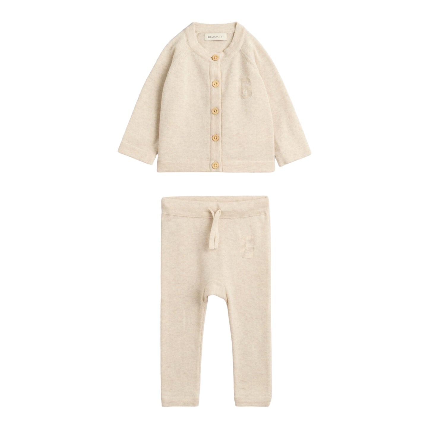 Gant, 2 piece set, Gant - 2 piece set, beige marl,  baby