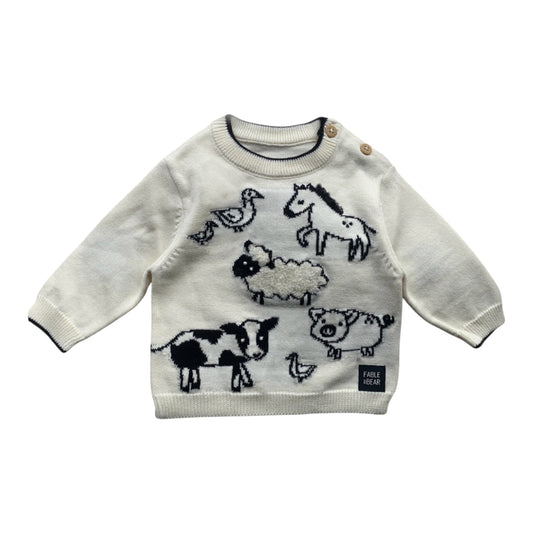 Fable & Bear - Jumper, farmyard