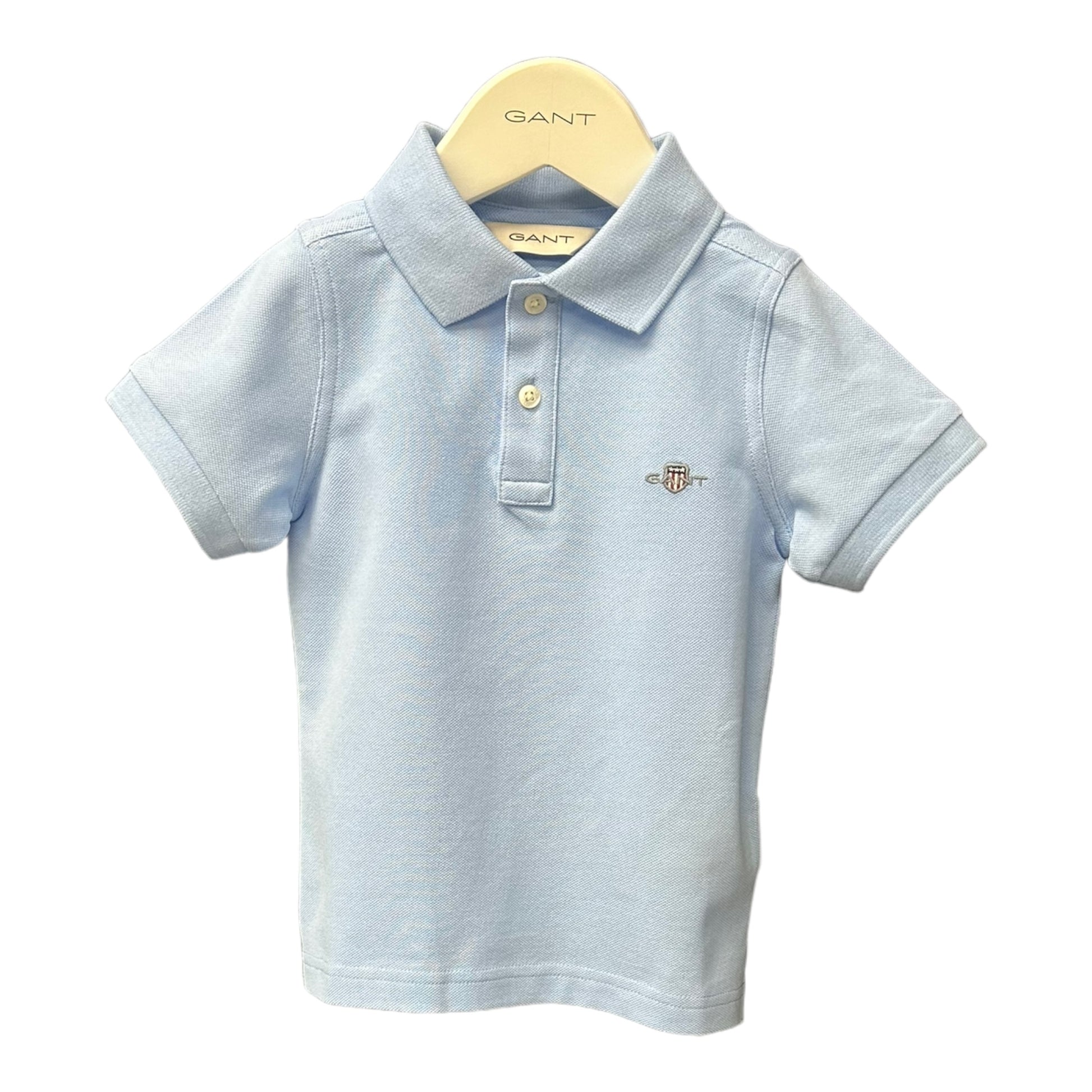 Gant, polo T-shirts, Gant - Light blue polo T-shirt, Kids