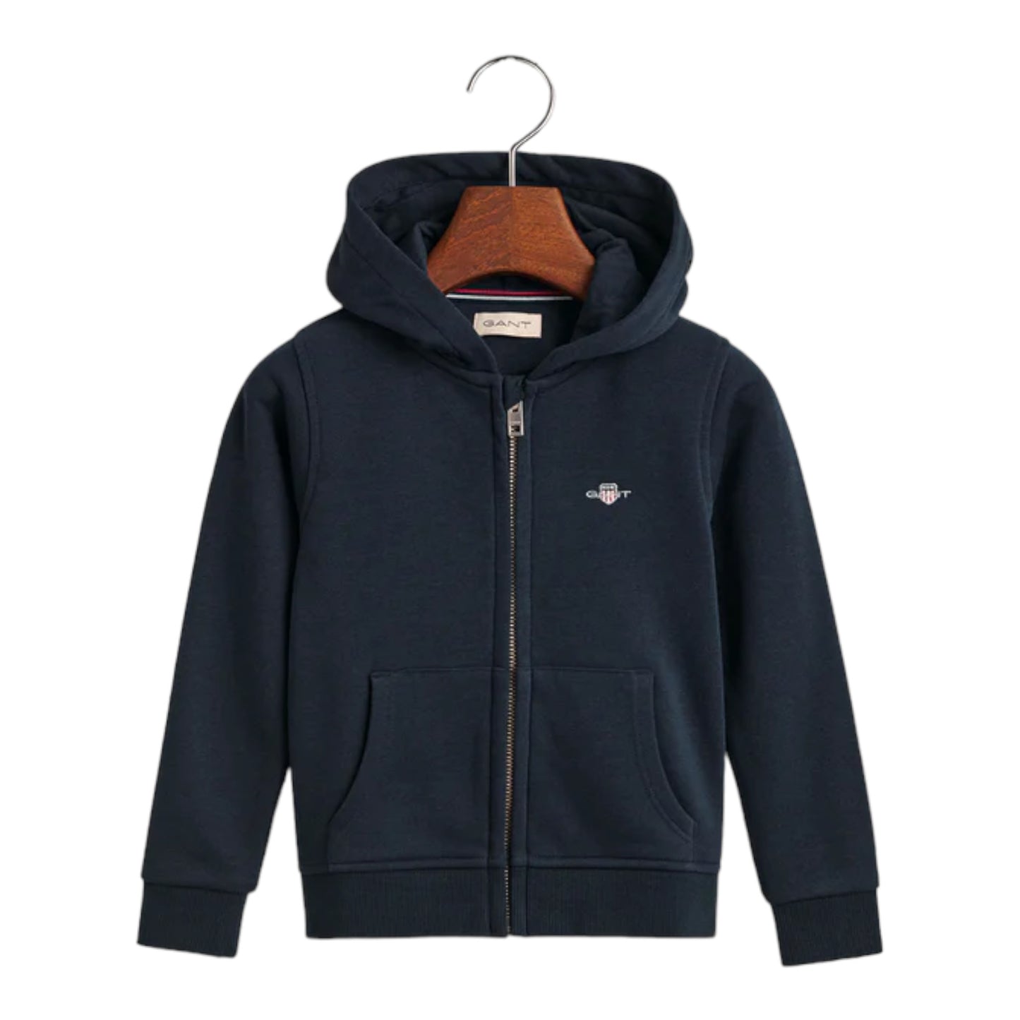 Gant, polo T-shirts, Gant - Navy zipper hoodie