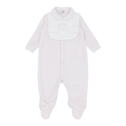 blues baby - Beige velour all in one