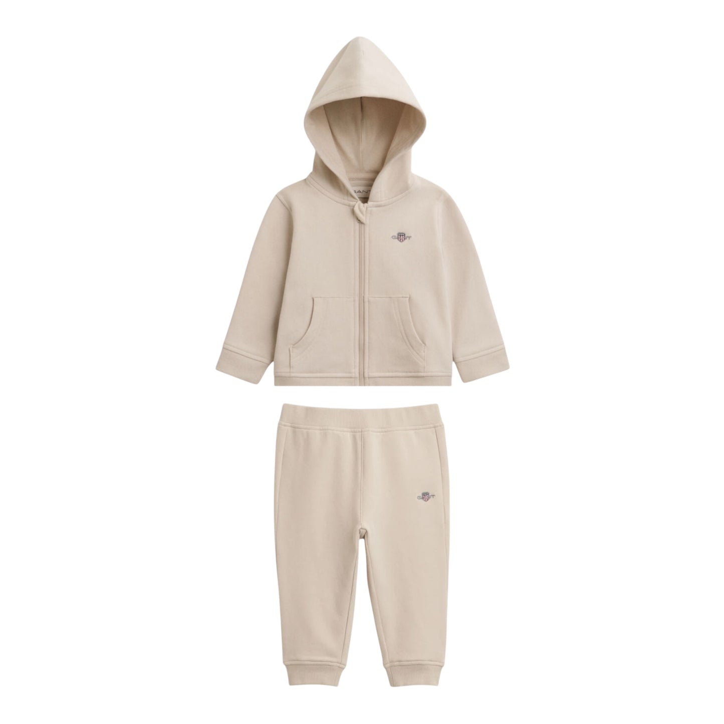 Gant - Soft oat Jogging suit, zip hoodie and bottoms