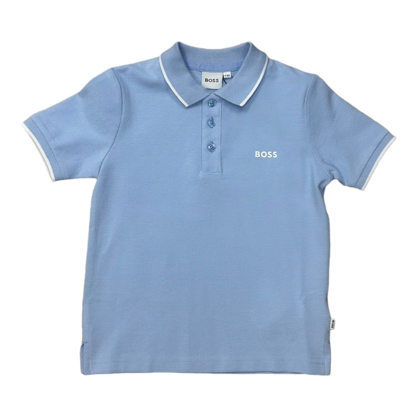 Boss, Polo Shirt, Boss - Polo Top, Pale Blue