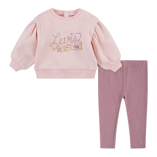 Levi's - 2 piece set, pink (12m-36m)