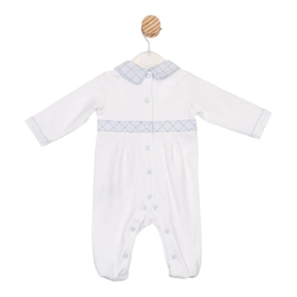 Mintini - White all in one with pale blue details